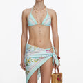 Mint Floral Scarf
