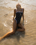 Black Polka Dot Swimsuit