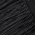 Black Rhinestone Mesh Top