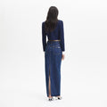 Blue Denim Maxi Skirt