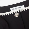 Black Bonded Crepe Midi Dress