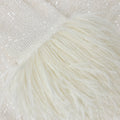 Cream Sequin Feather Top