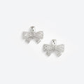 Large Crystal Bow Earrings