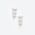 Tiered Crystal Bow Earrings