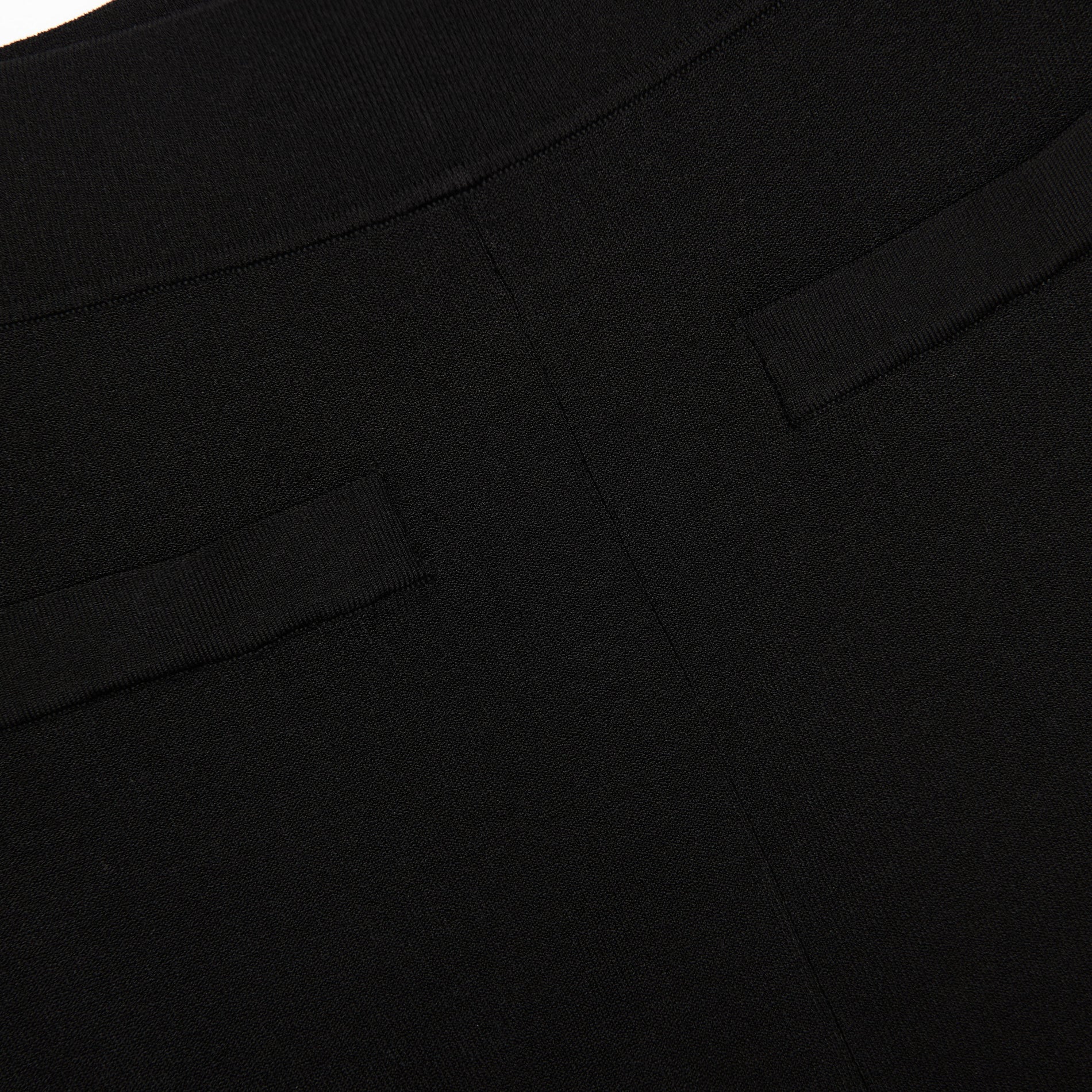 Black Belted Knit Leggings