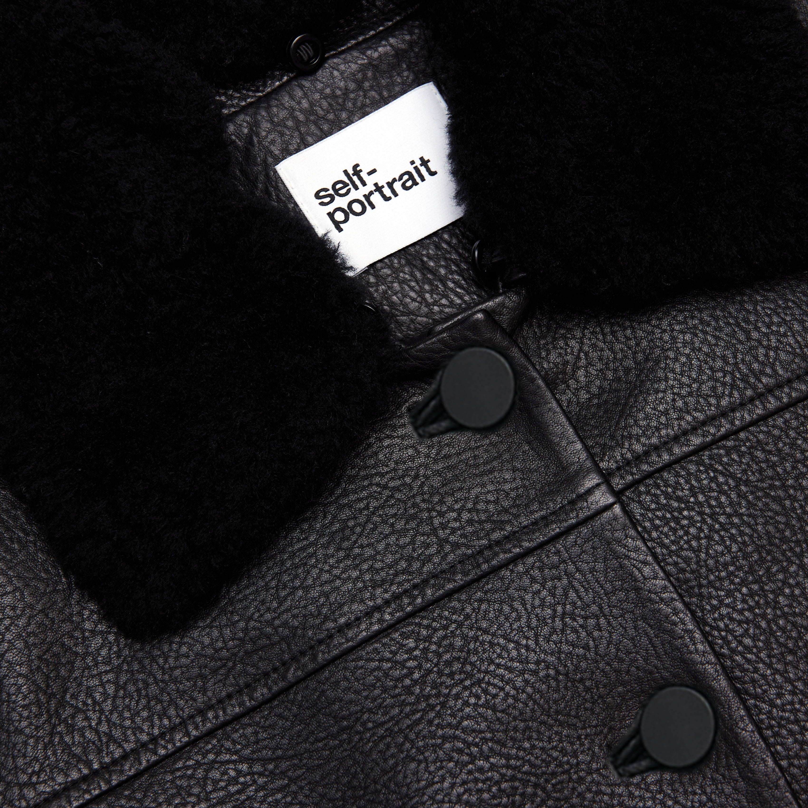 Black Cropped Leather Jacket