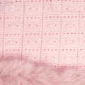 Pink Fur Hem Knit Skirt