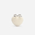 Pearl Heart Clutch Bag
