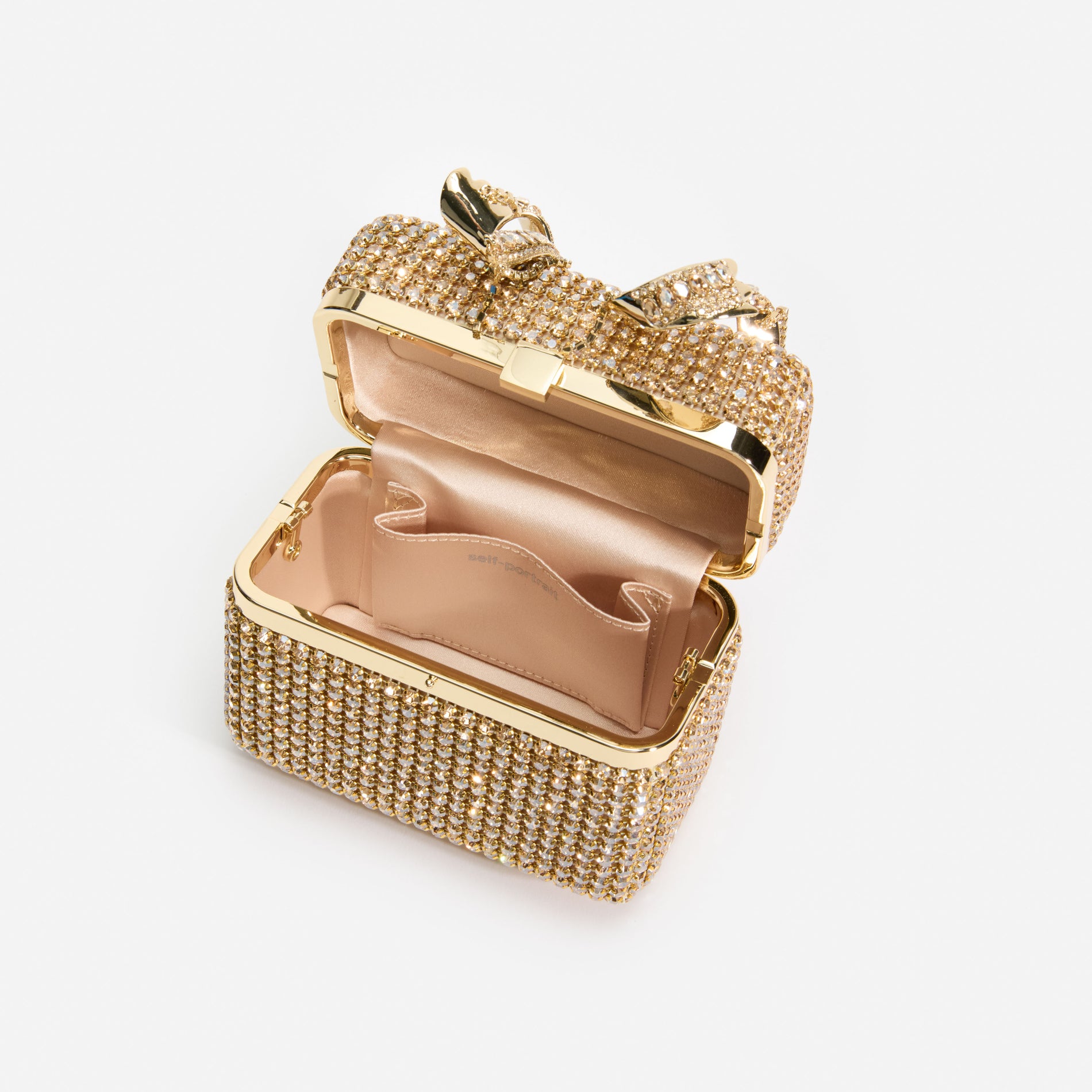 Gold Crystal Vanity Case