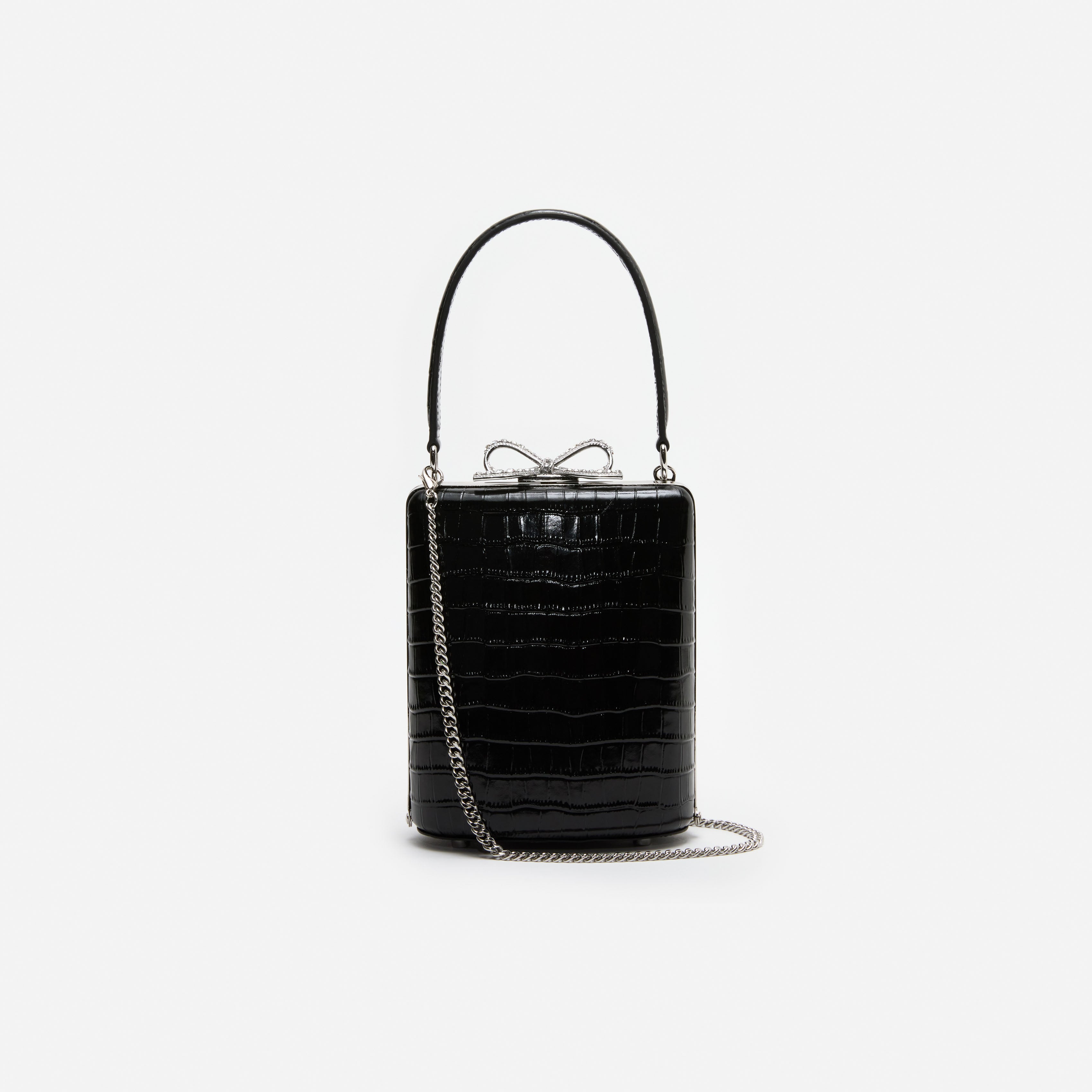 Black Croc Mini Bag