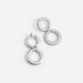 Crystal Link Two Tiered Earrings