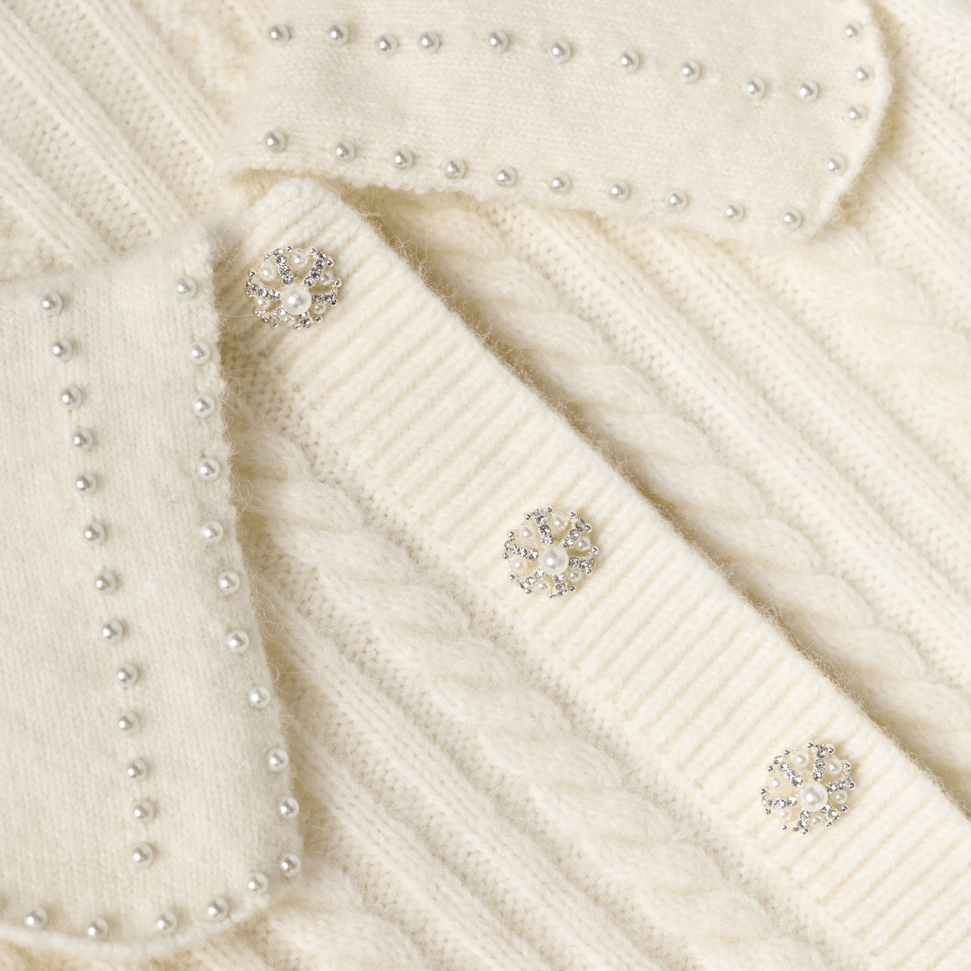 Cream Alpaca Cardigan