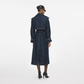 Indigo Denim Trench Coat