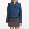 Double Breasted Denim Jacket