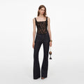 Black Lace Corset Top