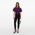 Purple Taffeta Top
