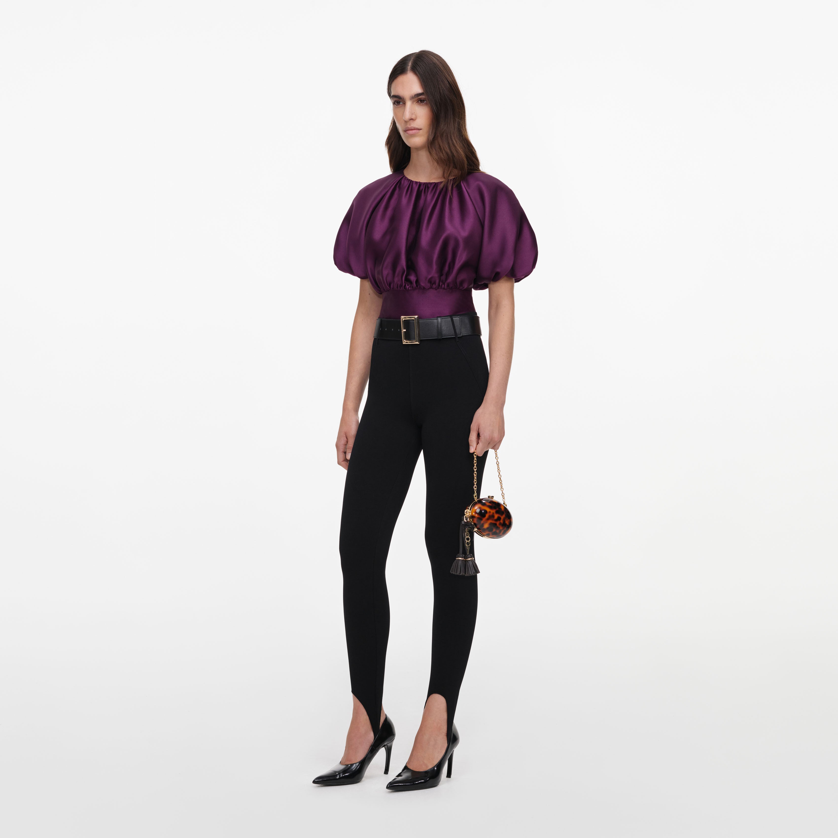 Purple Taffeta Top