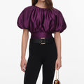 Purple Taffeta Top