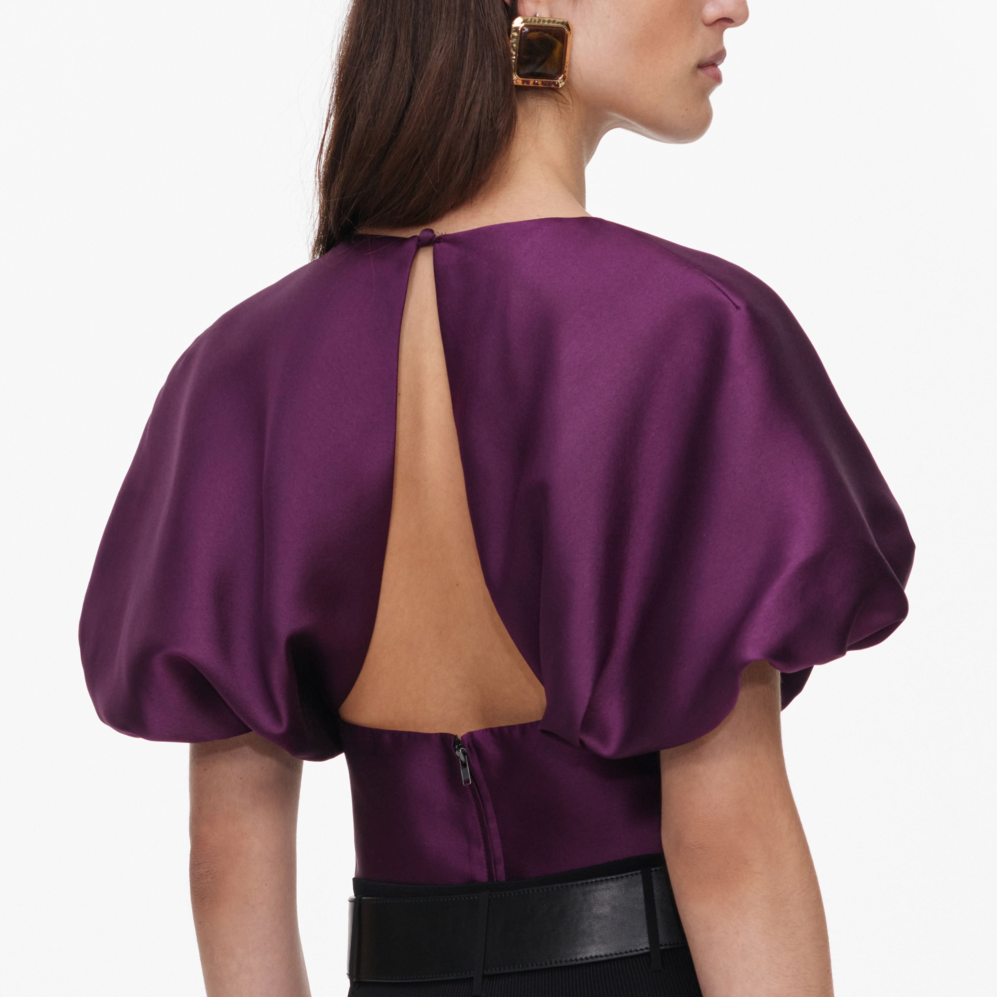 Purple Taffeta Top