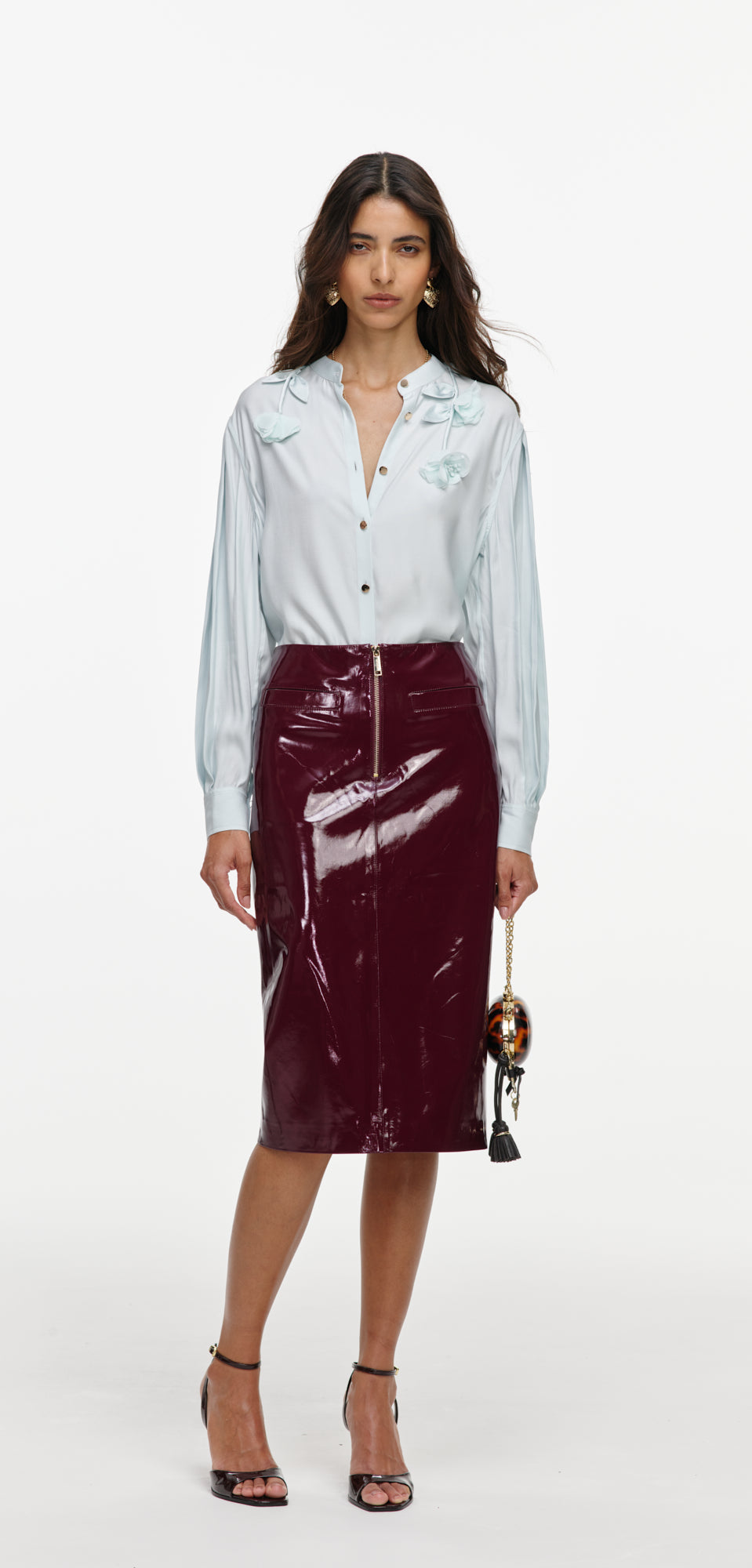 Light Blue Viscose Blouse