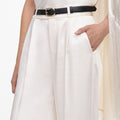Cream Satin Trousers