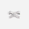 Crystal Bow Brooch