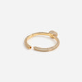 Gold Crystal Knot Bangle