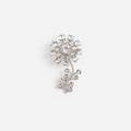 Crystal Flower Brooch