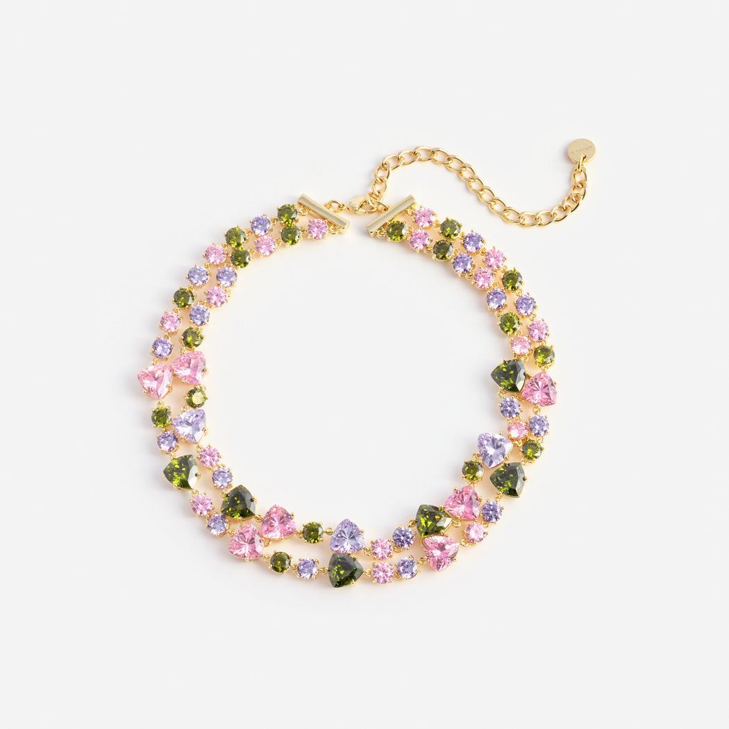 Multi Crystal Necklace