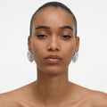 Oval Crystal Pearl Earrings