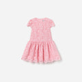 Pink Floral Lace Dress