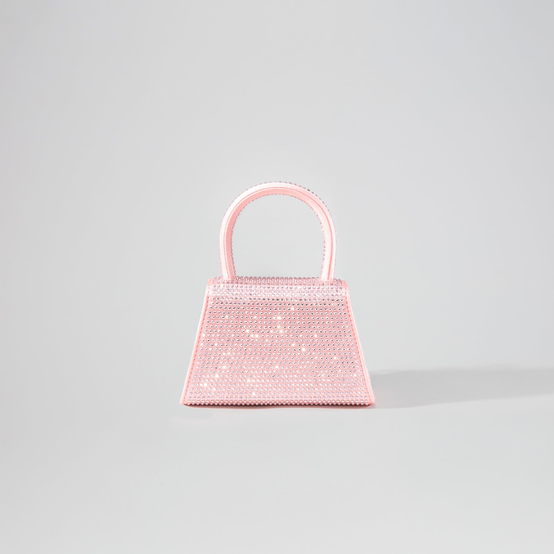 Pink Rhinestone Micro Bow Bag