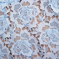 Blue Flower Lace Midi Dress