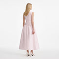 Pink Taffeta Midi Dress