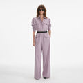 Lilac Twill Jumpsuit