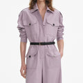 Lilac Twill Jumpsuit