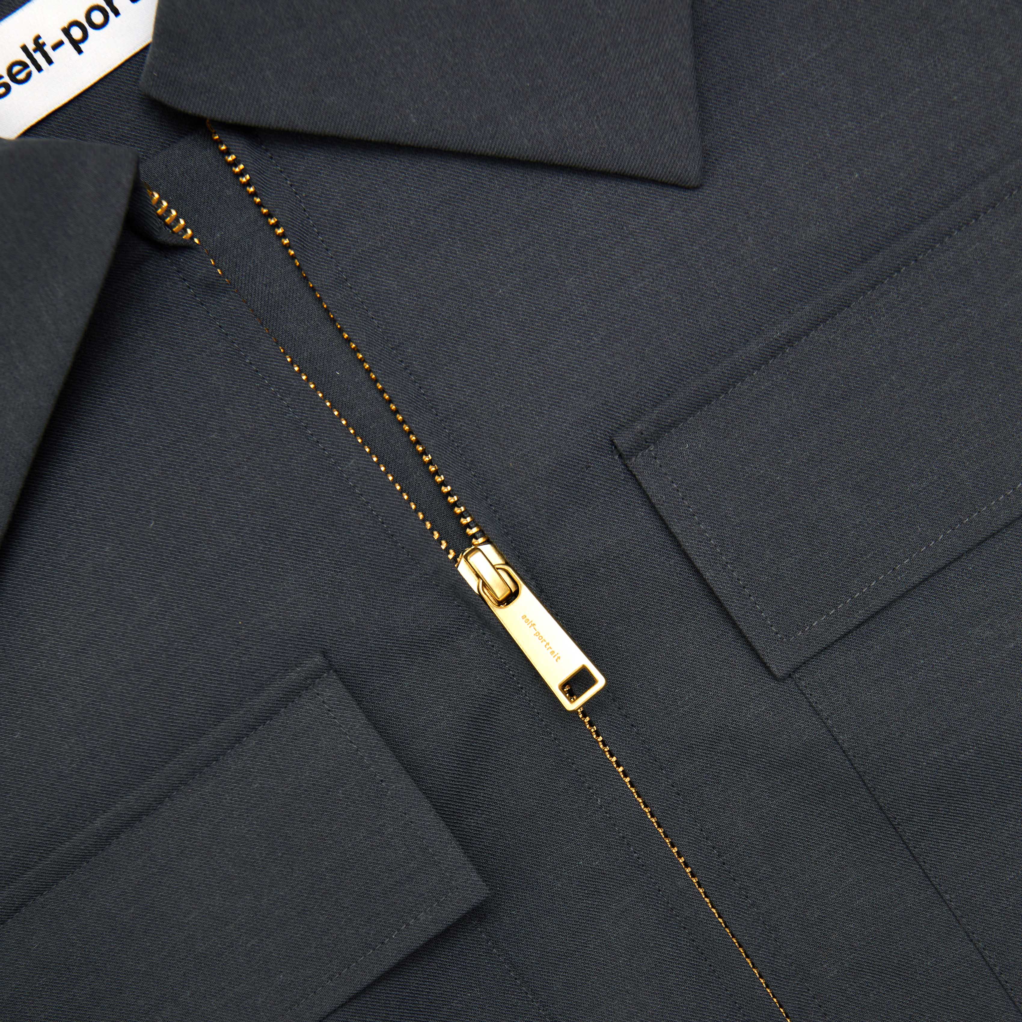 Grey Twill Midi Dress