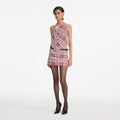 Pink Check Chainmail Skirt