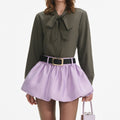 Lilac Taffeta Skort