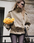 Beige Trench Jacket