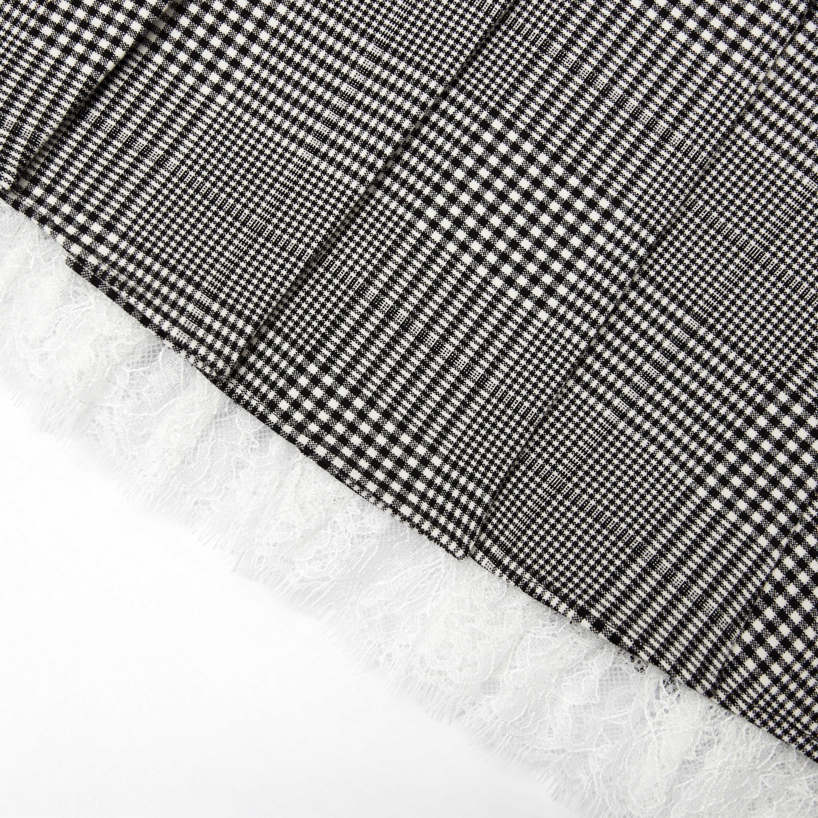 Prince Of Wales Check Pleated Midi Skirt