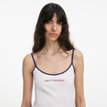 White Vest With Pink SP Logo