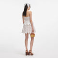 White Cotton Broderie Mini Dress