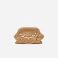 Raffia Charm Shoulder Bag