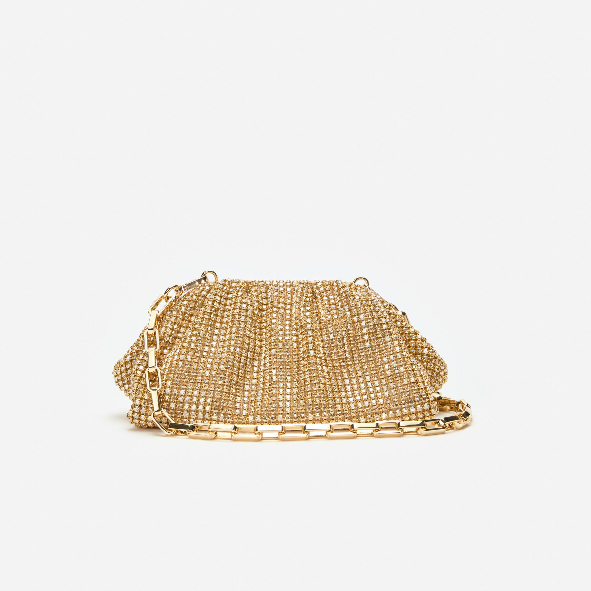 Gold Chainmail  Clutch Bag