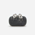 Navy Chainmail Clutch Bag