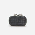 Navy Chainmail Clutch Bag