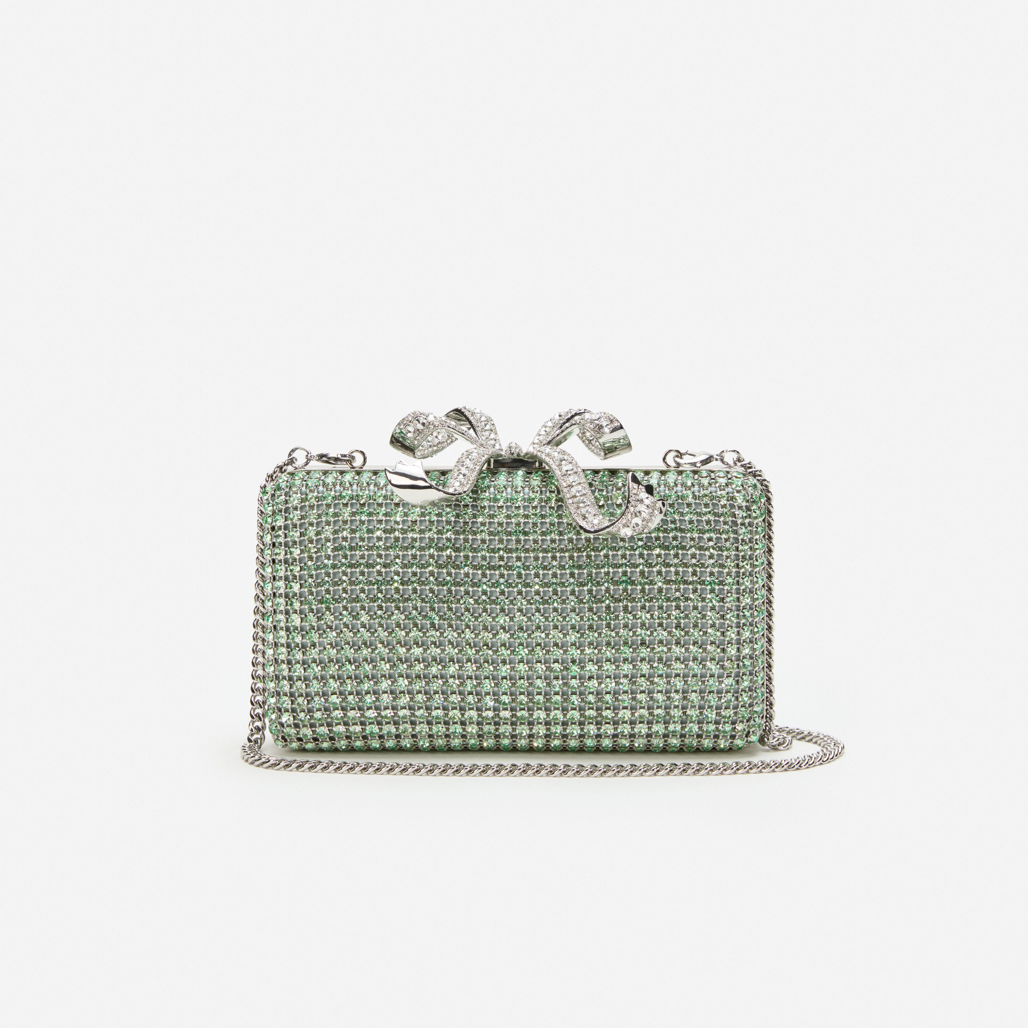 Green Chainmail Clutch Bag