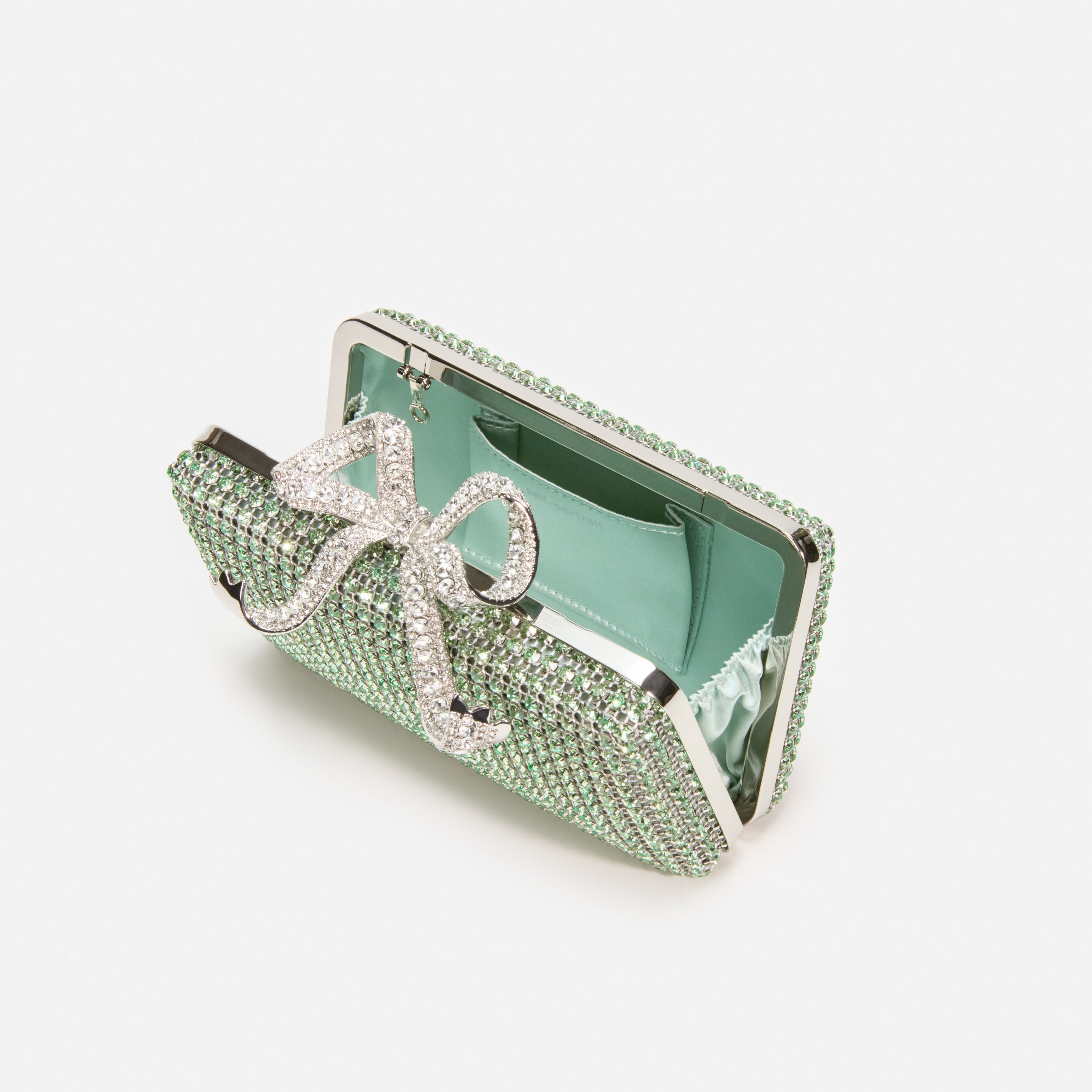 Green Chainmail Clutch Bag