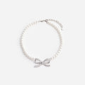 Pearl Bow Necklace